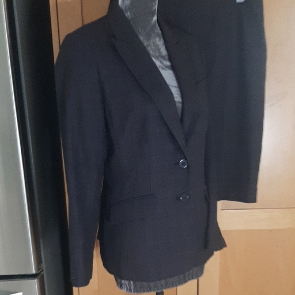 LAURA PETITES💖Tweed BLAZER/MIDI SKIRT GRAY Suit Set💝BLAZER Sz 10 SKIRT Sz 12 - Picture 3 of 9